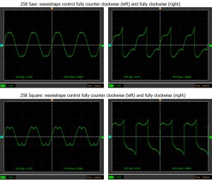 Buchla258 output waveforms