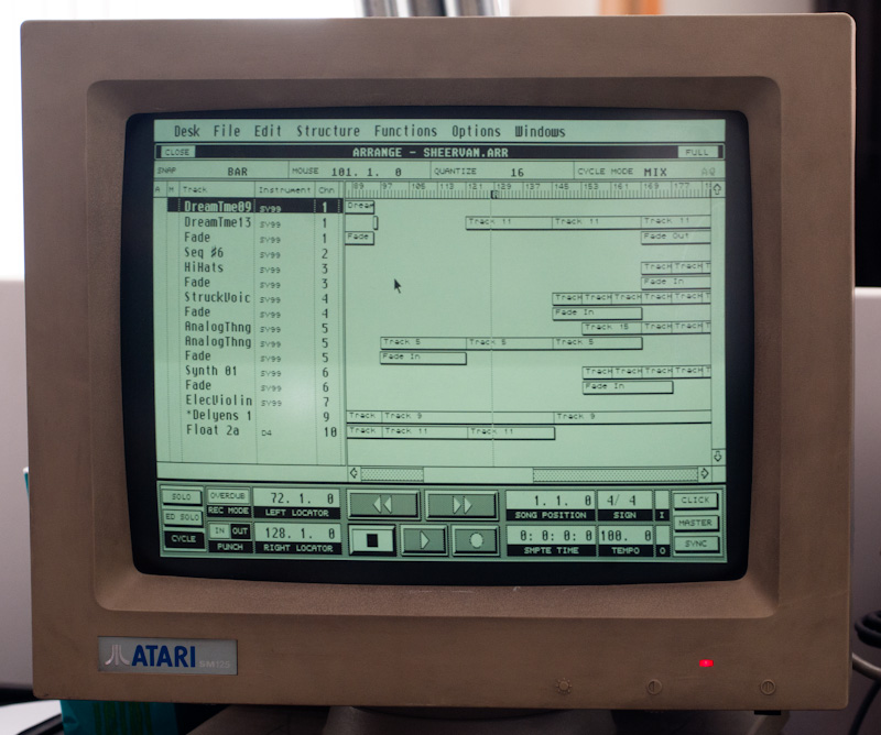 Cubase 2.0 on Atari ST