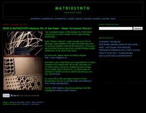 IDOW & MATRIXSYNTH Modular Pic of the Week - Week 14 Contest Winner!