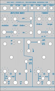 Mutant Complex Waveform Generator front panel design v23