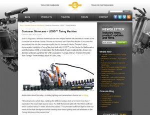 Cinevate Customer Showcase - LEGO Turing Machine