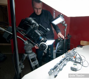 LEGO Turing Machine - lighting setup