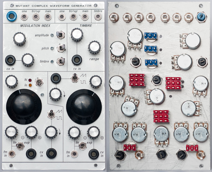 Mutant Complex Waveform Generator frontpanel and backpanel view