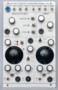 Mutant Complex Waveform Generator - frontpanel prototype